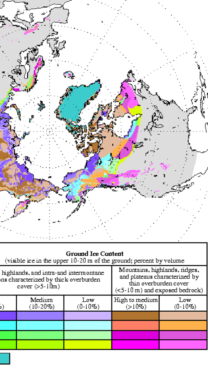 Permafrost na severní polokouli