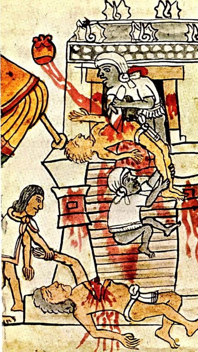 K Aztékům nepatřily jen lidské oběti, ale i kanibalismus.