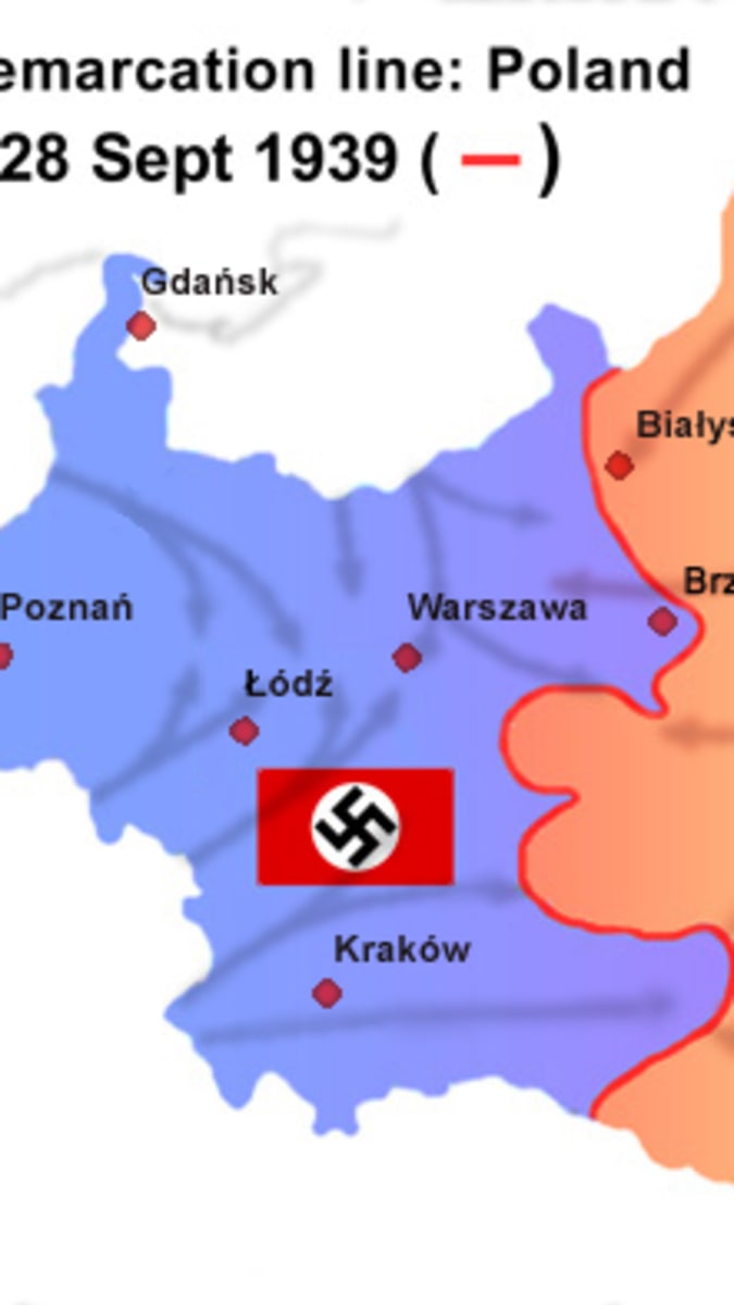rozdělení Polska 1939