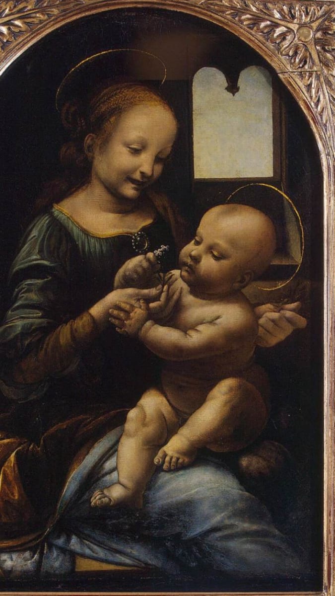Leonardo da Vinci - Madona s kvítkem