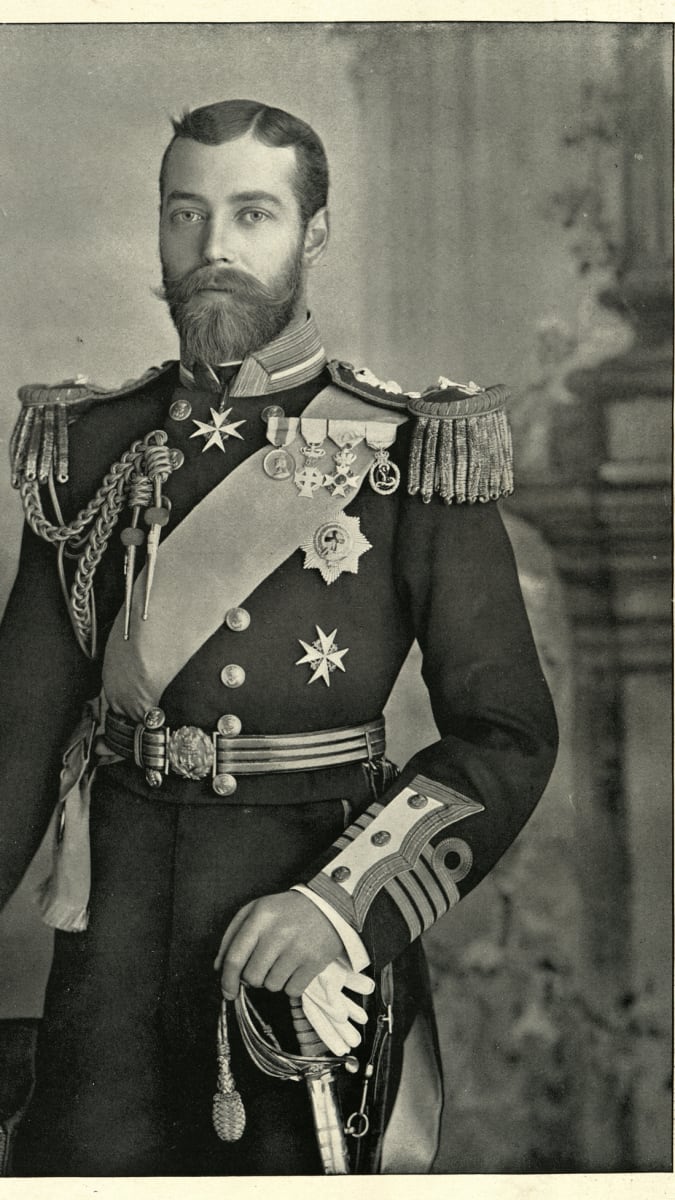Britský král Jiří V. v roce 1896