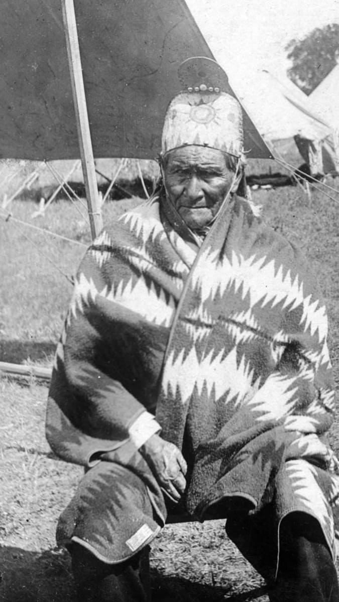 Geronimo jako zajatec amerických vojáků