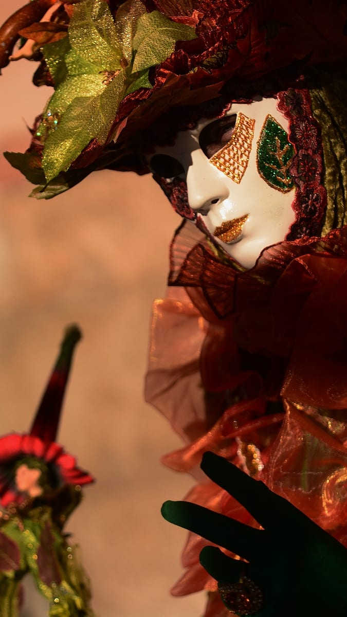 Masky benátského karnevalu - Dáma