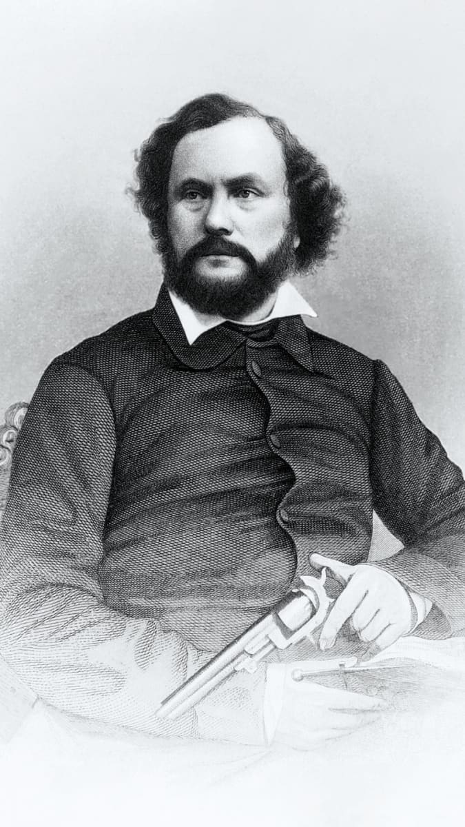 Portrét Samuela Colta pořízený podle ztracené daguerreotypie