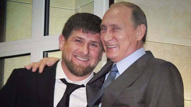 Přátelé Kadyrov a Putin