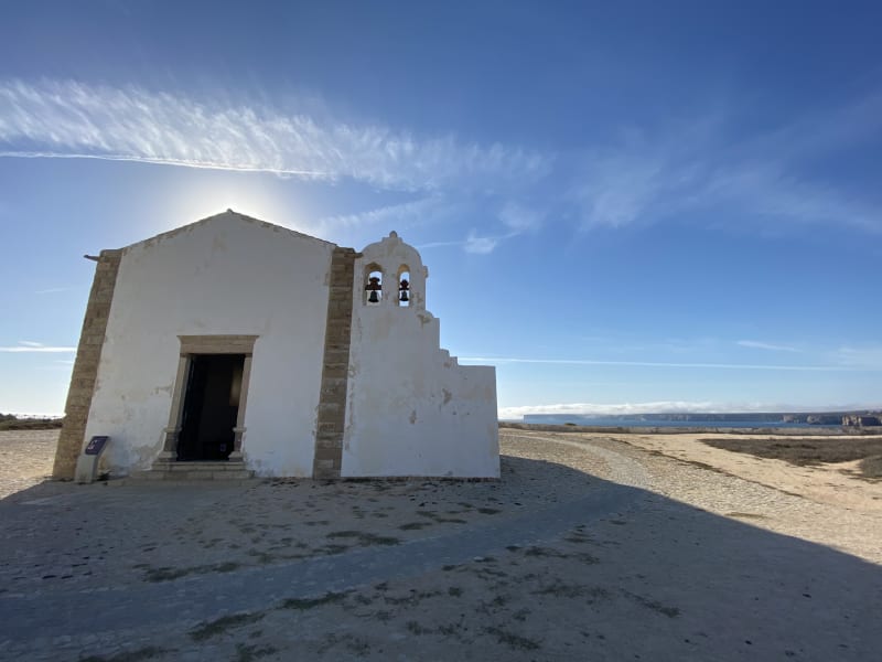 Kostel v pevnosti v Sagres, který vznikl v Jindřichově době
