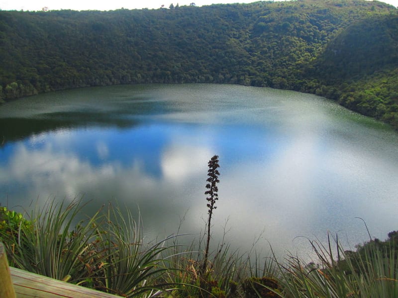 Jezero Guatavita, místo rituální zlaté koupele