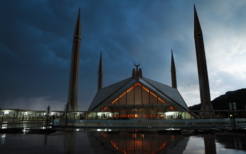 16. místo: Faisalova mešita, Islámábád (55,23 %). Do mešity o ploše 5000 čtverečních metrů se vejde přes 10 000 věřících