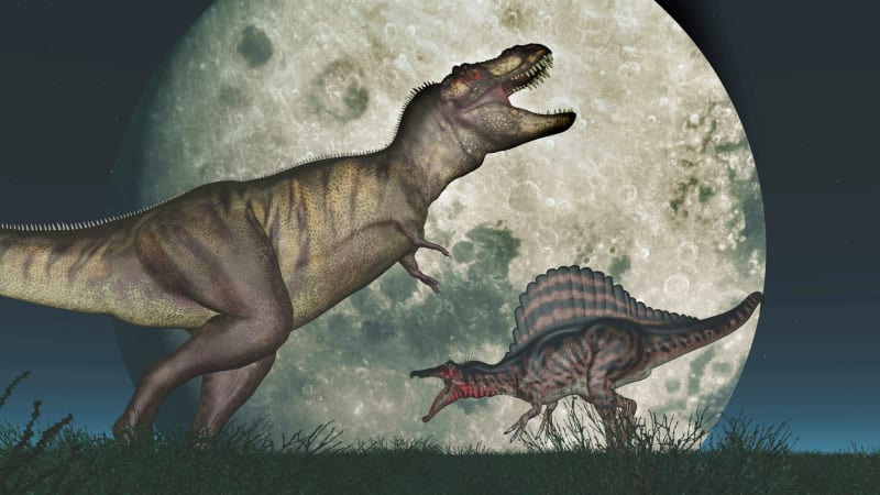 Dinosaury určitě nikdy nenapadlo, že se jednou možná podívají na Měsíc...
