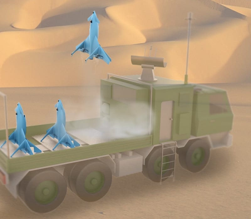 CANTAS - nový český válečný dron - animace
