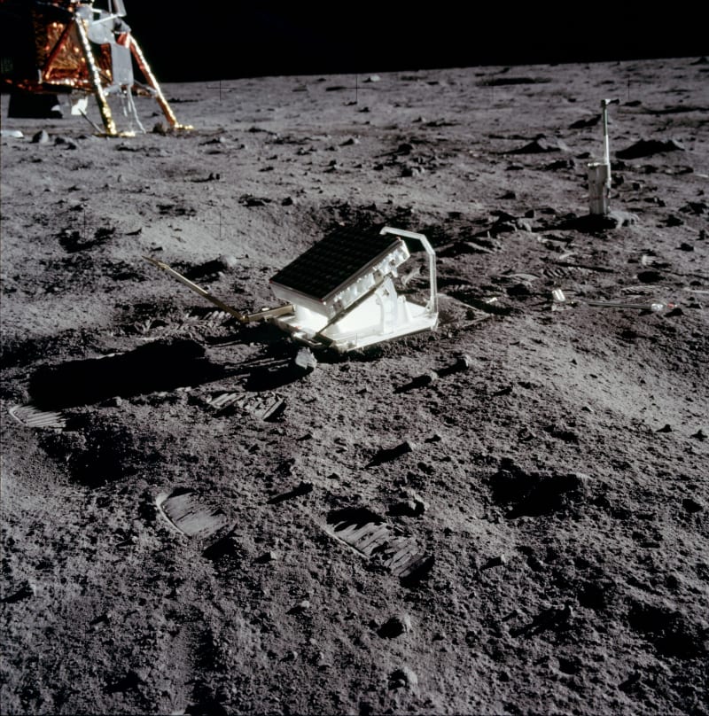 Odrazové zařízení umístěné posádkou Apolla 11