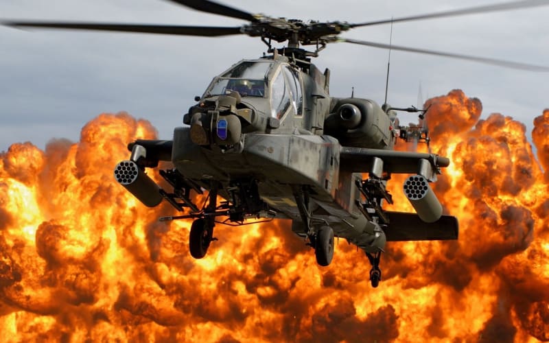 Apache v plamenech