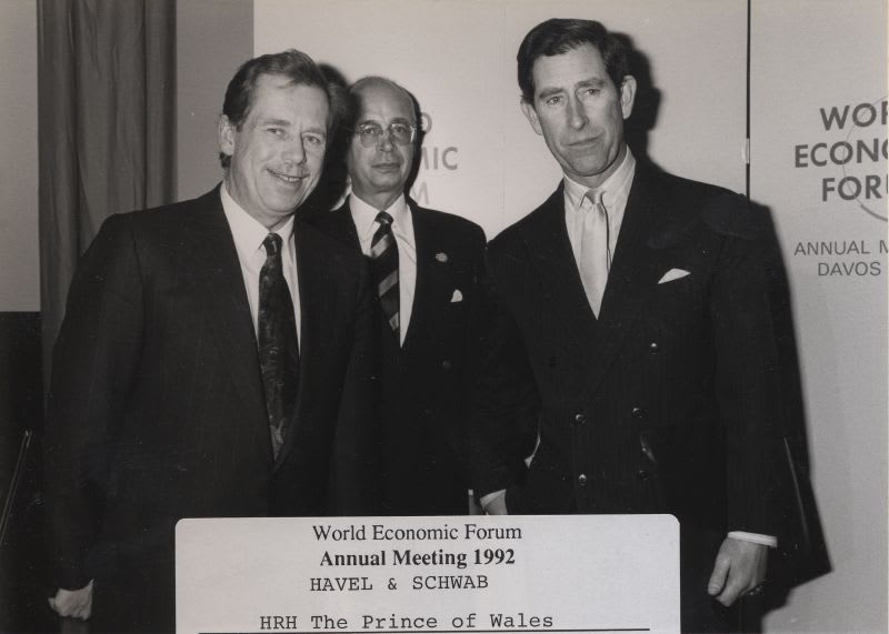Václav Havel s princem Charlesem