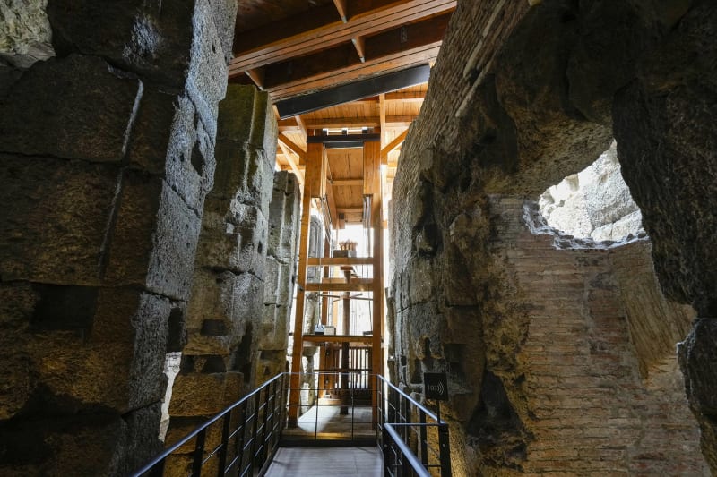 Podzemí Kolosea se otevírá veřejnosti