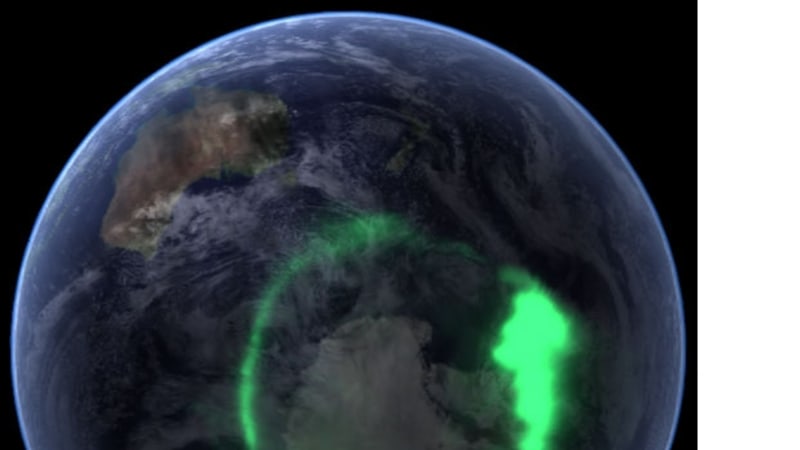 Polární záře vyfotografovaná družicí NASA FOTO: NASA