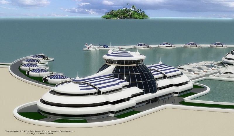 Plující ostrov pro miliardáře