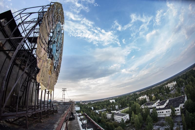 Zdrcující pohled na bezútěšný Černobyl