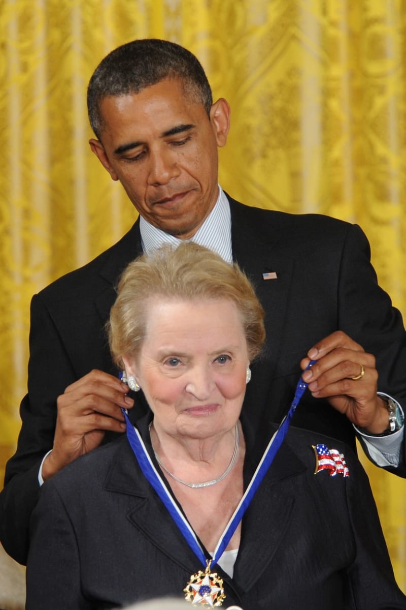 Madeleine Albrightová.