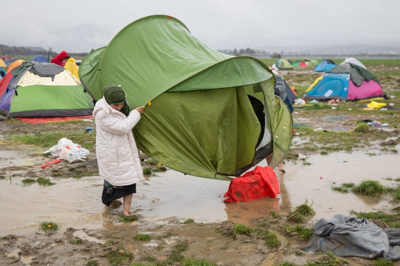 Tábor Idomeni je místem, kde nyní hrozí největší humanitární katastrofa