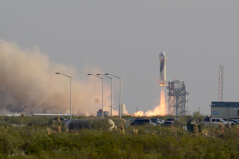 Úspěšný start raketoplánu New Shepard