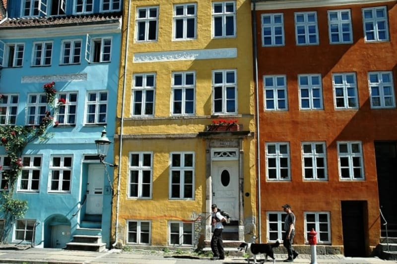 Typické kodaňské domečky