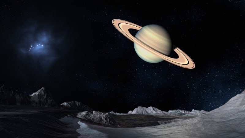 Je na Saturnu život?
