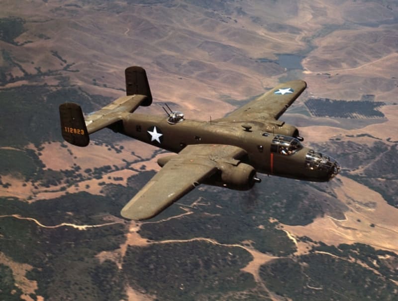 B-25 Mitchell na snímku z roku 1942