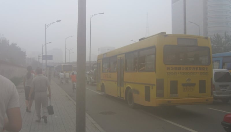 Děsivý smog v Pekingu