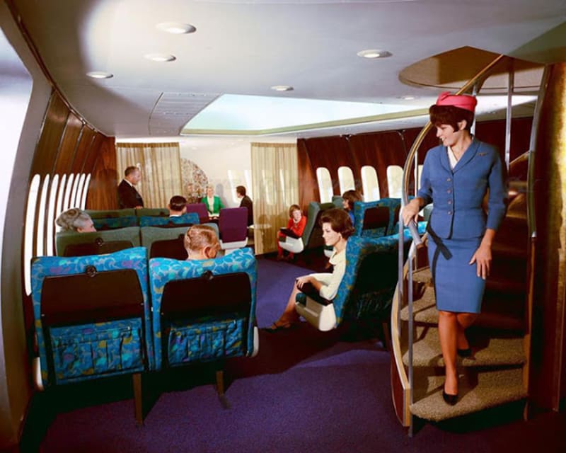 OBRAZEM: Komerční létání bylo v 70. letech ještě úžasný luxus! - Obrázek 6
