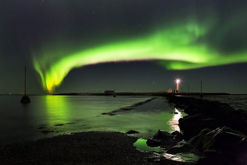 Polární záře nad Islandem, leden 2015 - Obrázek 2