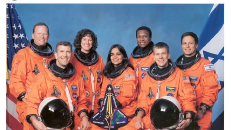 Posádka raketoplánu Columbia - všichni zemřeli. FOTO: NASA