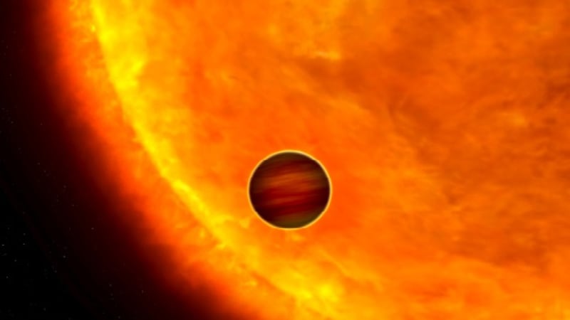 Ilustrační fotka exoplanety a jejího slunce