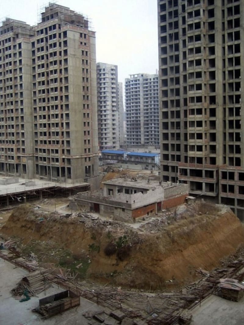 Domy-nehty v Číně