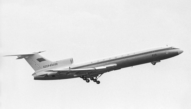 Tupolev TU-154 smrtící letoun - Startující původní verze letounu 24. dubna 1969