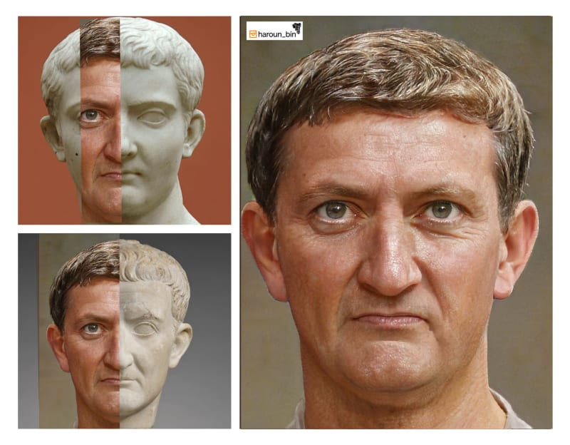 Tiberius, doba vlády: 14-37 n. l. Zemřel v 75 letech, pravděpodobně zavražděn praetoriánským prefektem Caliguly