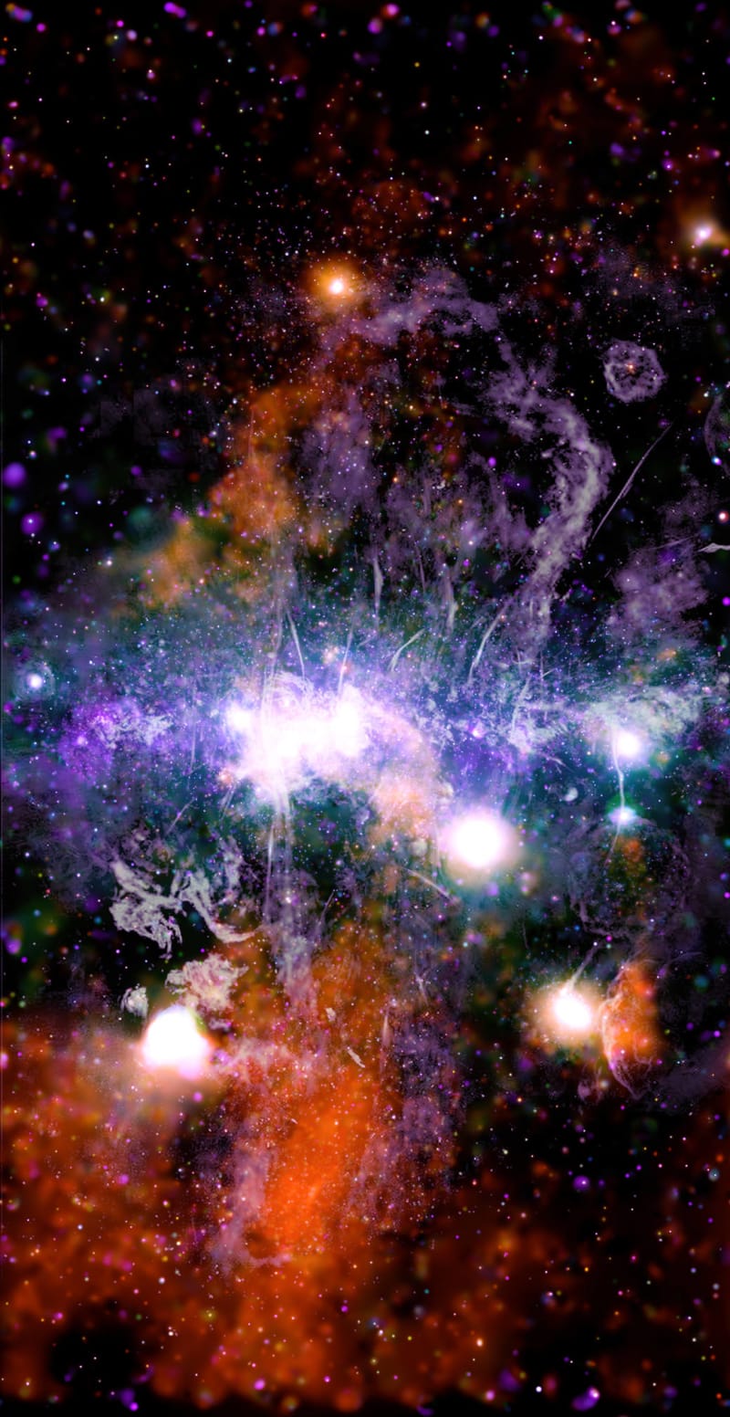 Celý snímek středu galaxie Mléčná dráha