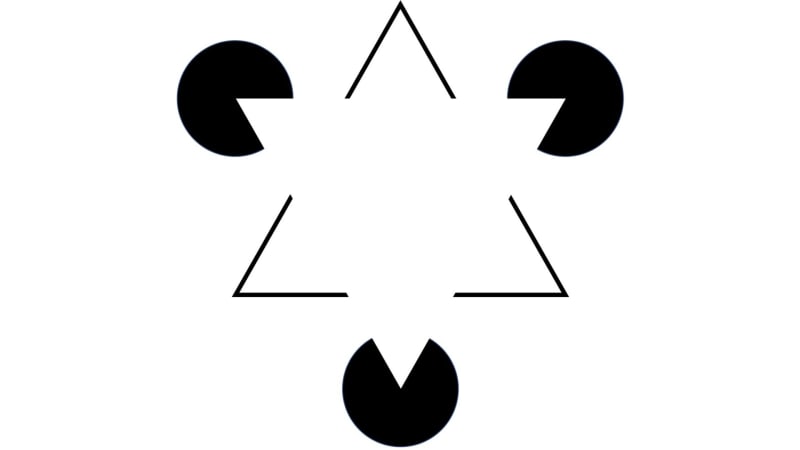 Slavný Kaniszův trojúhelník ukazuje, jak podléháme iluzi obrysů