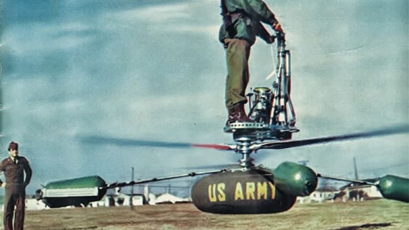 Aerocycle – podivný létající vehikl z počátku studené války 