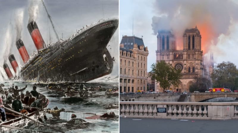 7 katastrof, které se odehrály 15. dubna: Titanic a Notre-Dame jsou jen špičkou ledovce