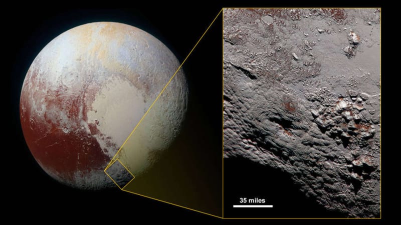 NASA zveřejnila fotky obří ledové sopky na Plutu – nádhera!