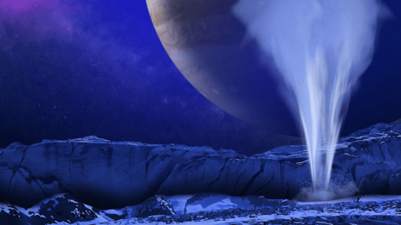 Gejzíry na měsíci Europa! Znamená to život?
