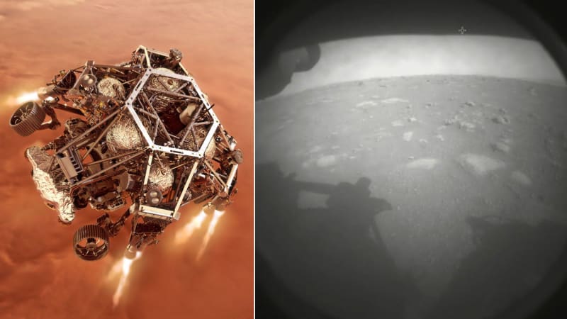 Nové fotky z Marsu: Sonda Perseverance úspěšně přistála a dala se do práce