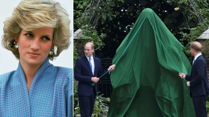 První fotky: William a Harry odhalili novou sochu princezny Diany. Kdo na ceremoniálu chyběl?