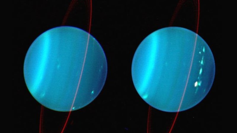 Uran: převážně zataženo, občas apokalyptické bouřky