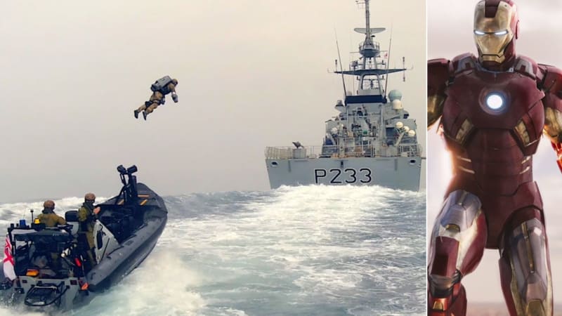 Skutečný Iron Man: Britské námořnictvo ukázalo světu nový létající oblek, kterým chce bojovat s piráty