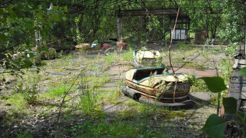 Město Pripjať leží jen několik kilometrů od Černobylu