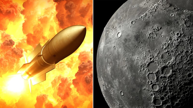 Američané chtěli vystřelit atomovou bombu na Měsíc. Jaké by byly následky masivní exploze?