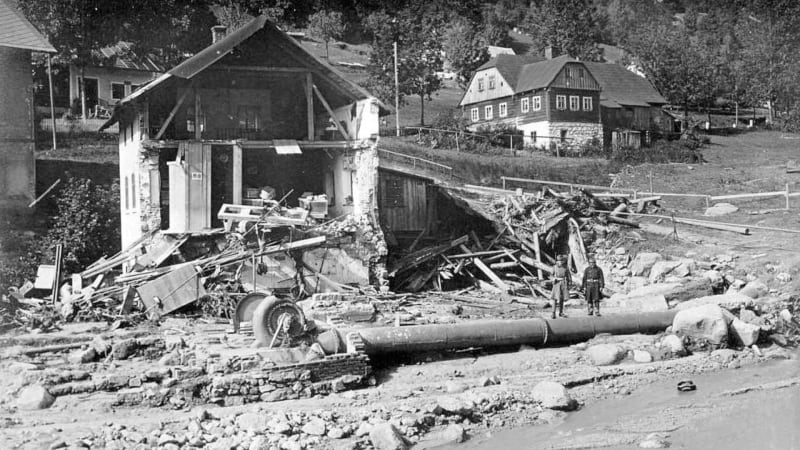 Před 106 lety se protrhla přehrada Desná, zemřelo 65 lidí