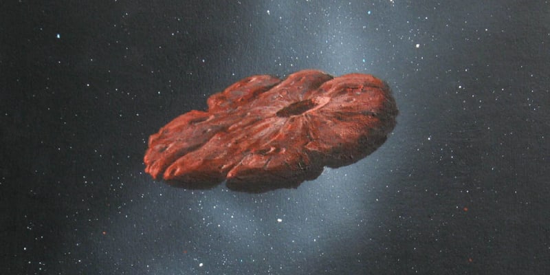 Oumuamua mohl mít tvar obří placky