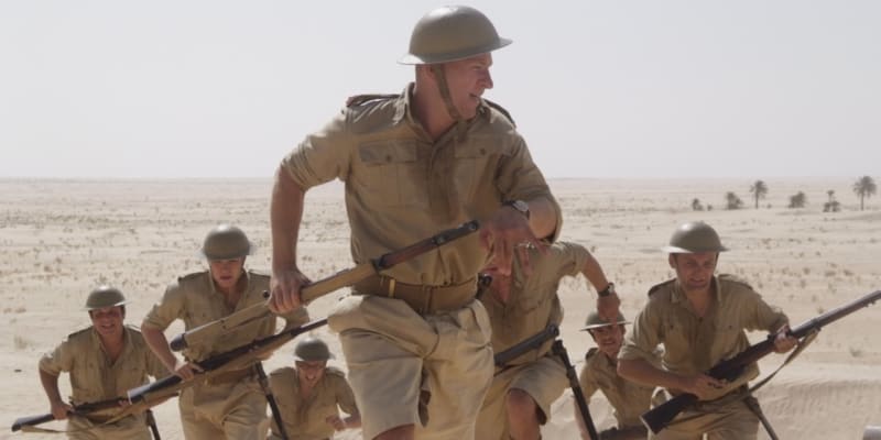 Fotka z českého válečného filmu Tobruk
